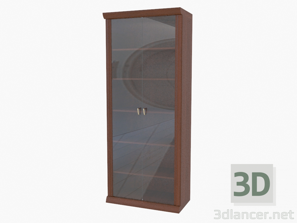 3 डी मॉडल कांच के दरवाजे के साथ शेल्फ (261-21) - पूर्वावलोकन