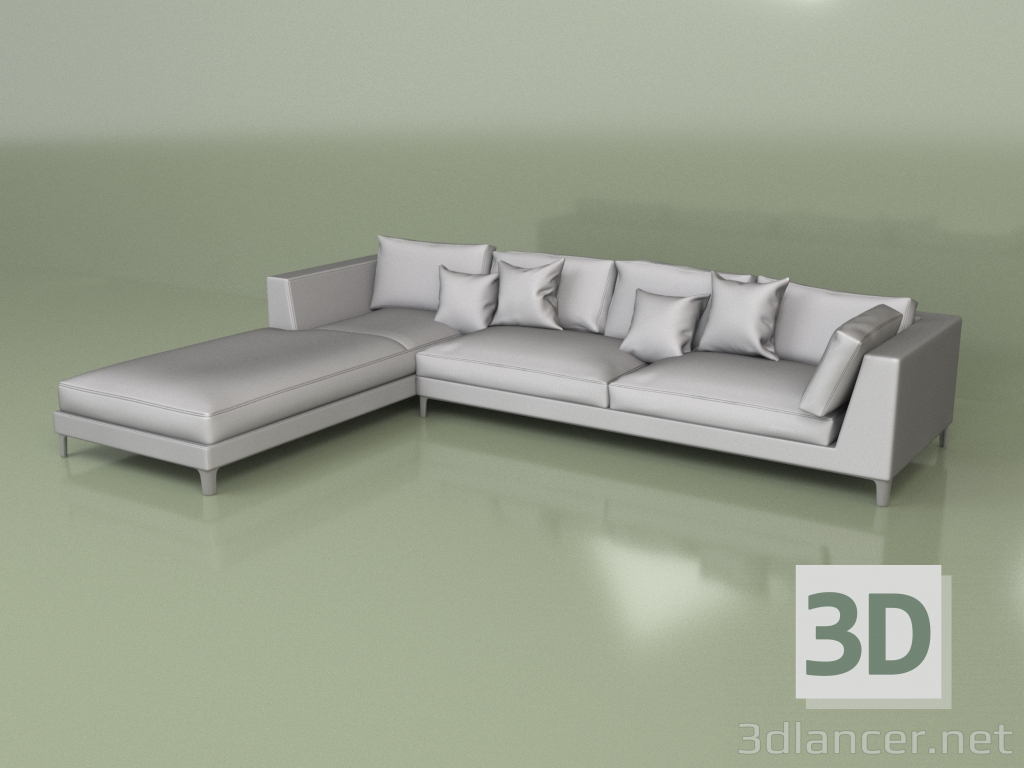 3d model Corner sofa Comet - preview