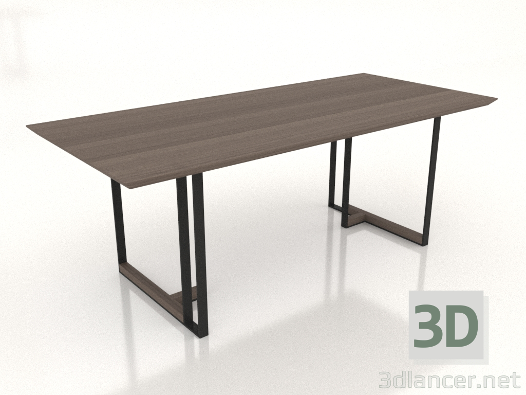Modelo 3d Mesa de jantar 2000x900 Tinta - preview