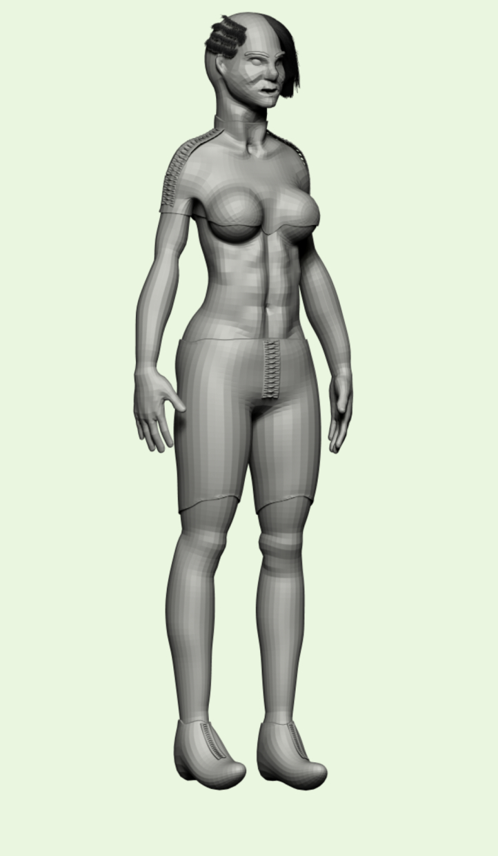 modello 3D Ragazza - anteprima