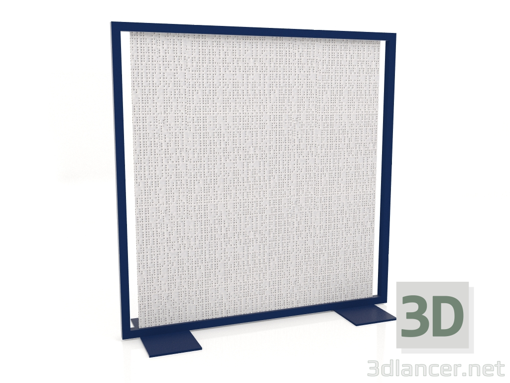 3D Modell Bildschirmtrennwand 150x150 (Nachtblau) - Vorschau