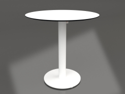 कॉलम लेग पर डाइनिंग टेबल Ø70 (सफ़ेद)