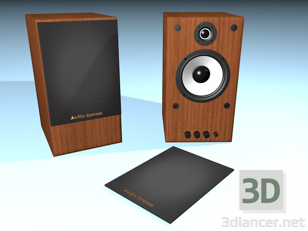 3d model Computer speakers - preview
