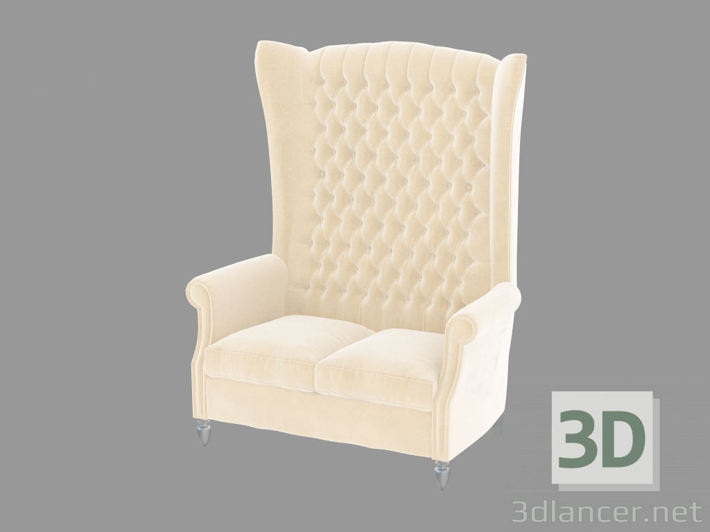 3d модель Кресло двухместное AVERY bergere divanetto – превью