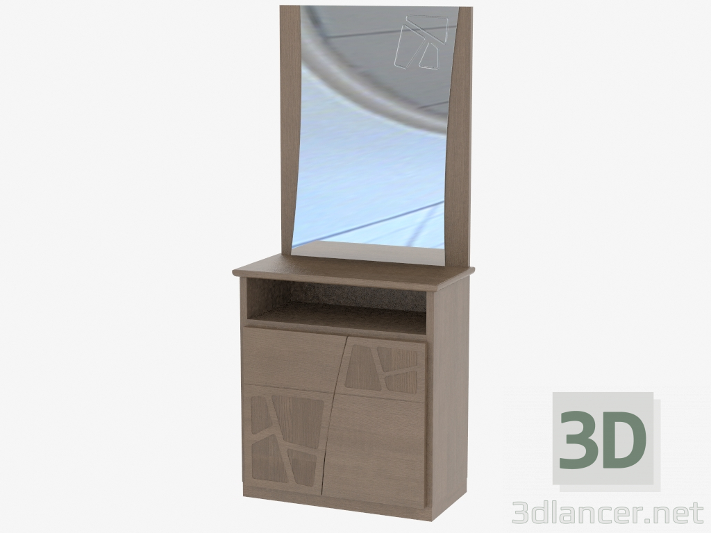 modello 3D Torace 2 porte con MOIMOL specchio - anteprima