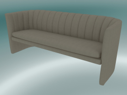 Sofa Triple Loafer (SC26, H 75 cm, 185 x 65 cm, Samt 13 Elfenbein)