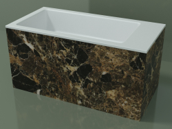Countertop washbasin (01R142102, Emperador M06, L 72, P 36, H 36 cm)