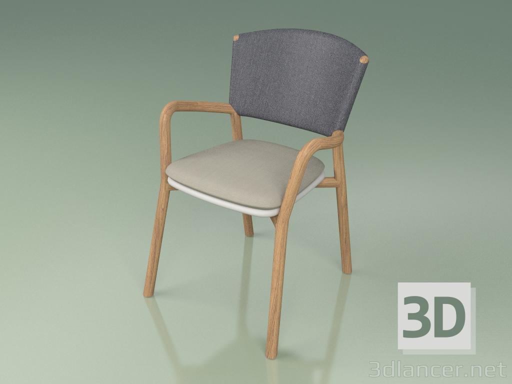 modello 3D Sedia 061 (grigio, resina poliuretanica grigio) - anteprima