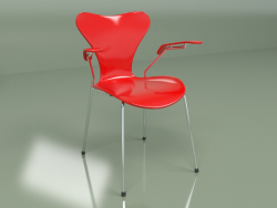 Chair S7 with armrests (red)