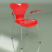 3d model Chair S7 with armrests (red) - preview