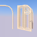 3d model Arch and doors - preview