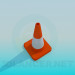 3d model Hazard Cone - preview