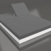 modèle 3D Lit avec dossier 140 (Blanc) - preview