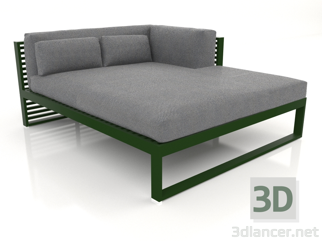 3D modeli XL modüler kanepe, sağ bölüm 2 (Şişe yeşili) - önizleme