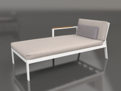 Modulo divano, sezione 2 sinistra (Bianco)