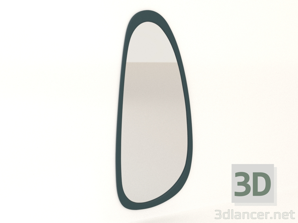 modello 3D Specchio da parete ASYM (onda marina) - anteprima modello 3D Specchio da parete ASYM (onda marina) - anteprima