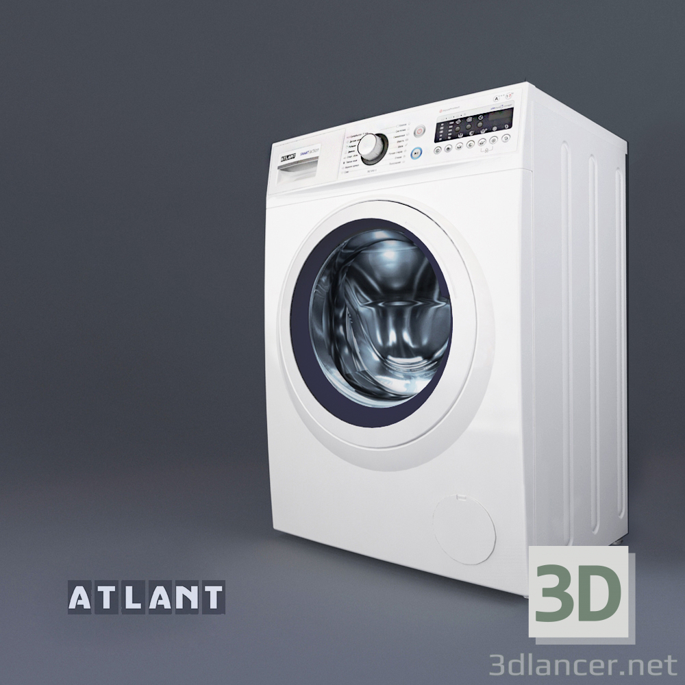 3d model Washing machine ATLANT 10 series SMART ACTION | 27590 ...