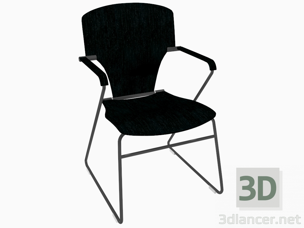 3 डी मॉडल कार्यालय की कुर्सी (A) - पूर्वावलोकन