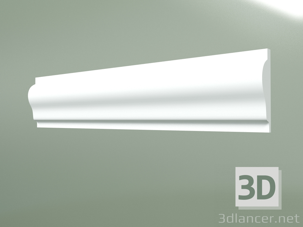 modello 3D Modanatura in gesso MT128 - anteprima