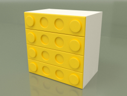 Chest of drawers (Yellow)