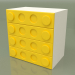 3d model Pecho de cajones (amarillo) - vista previa