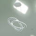 Modelo 3d Lâmpada LED suspensa Smart Onde 90217-1 (branca) - preview