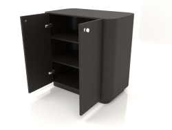Mueble TM 031 (abierto) (660x400x650, madera marrón oscuro)