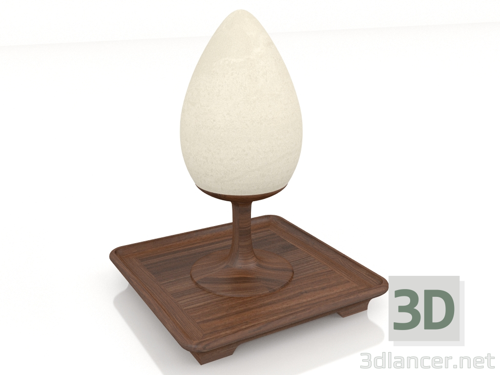 3D Modell Tischlampe Alberi di Toscana (Zypresse klein quadratisch) - Vorschau