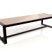 3d model Dining table with glass top 307 (Black) - preview