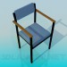 3D Modell Stuhl mit Armlehnen - Vorschau
