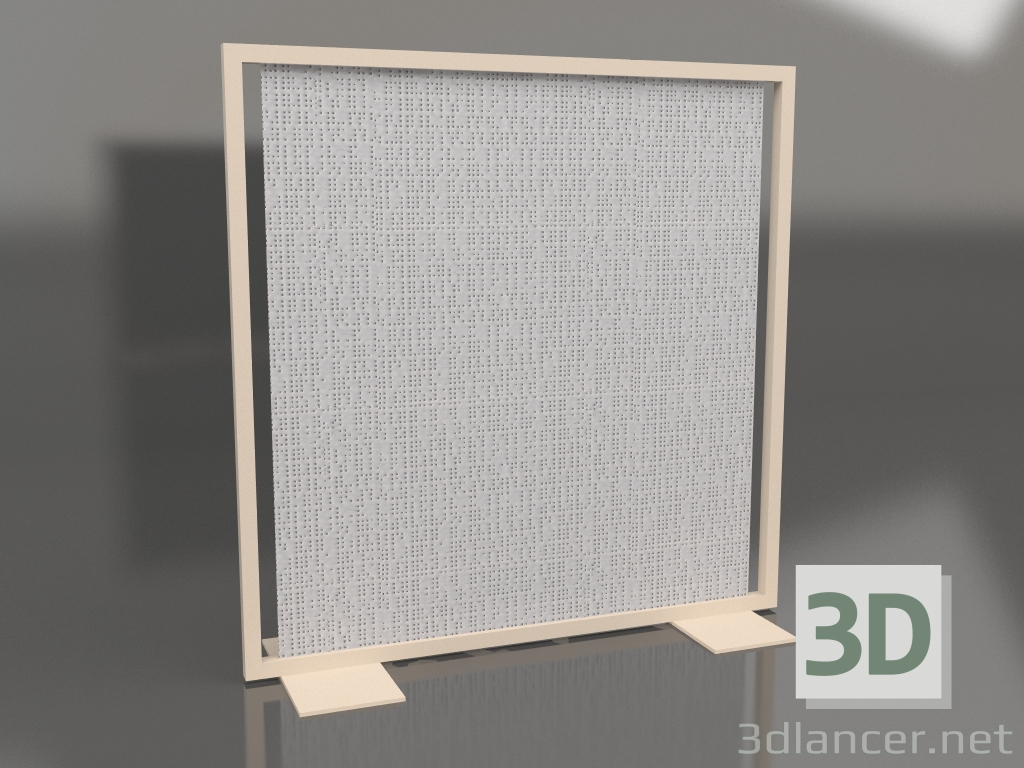 3D Modell Bildschirmtrennwand 150x150 (Sand) - Vorschau