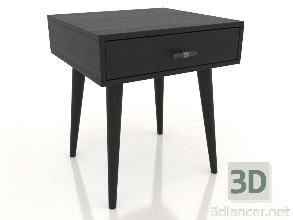 modello 3D Comodino STAND NEW 420x400 mm (nero RAL 9005) - anteprima