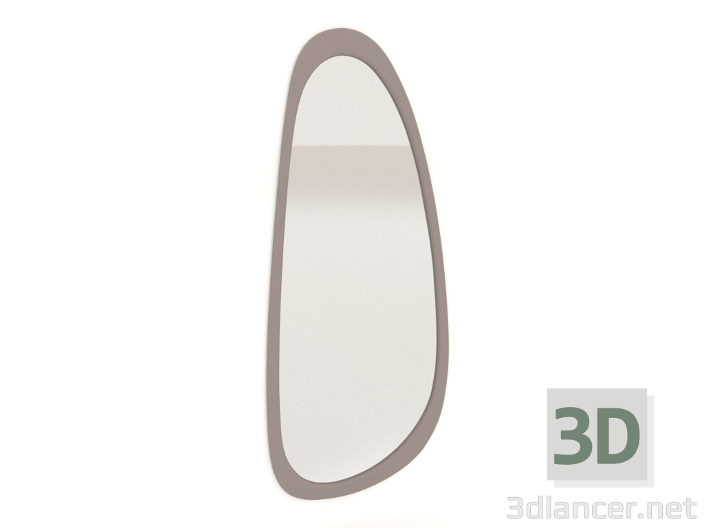 3d model ASYM wall mirror (platinum) - preview 3d model ASYM wall mirror (platinum) - preview