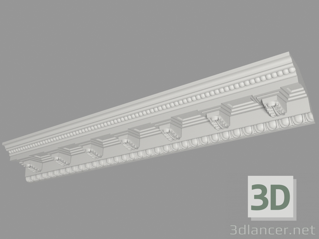 3D modeli Kalıplı saçak (KF37) - önizleme