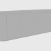 3D Modell Schrank für Tageszone GORDON CABINET SMOOTH (260x60xH97) - Vorschau