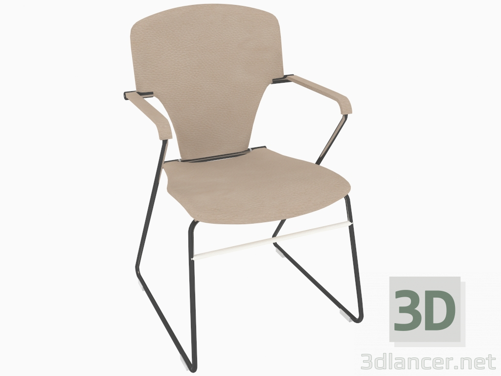 3 डी मॉडल कार्यालय की कुर्सी (बी) - पूर्वावलोकन