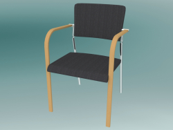 आगंतुक कुर्सी (570H लकड़ी)