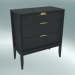 3d model Chest of 3 drawers (Dark Oak) - preview
