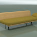 3d model Corner Lounge Module 4424 (135 ° Right, Natural oak) - preview