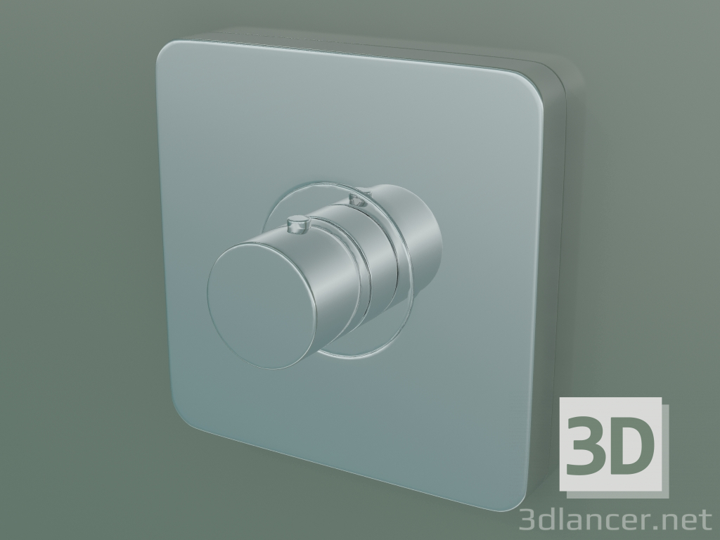 3D Modell Thermostat 120/120 für verdeckte Installation (36702000) - Vorschau