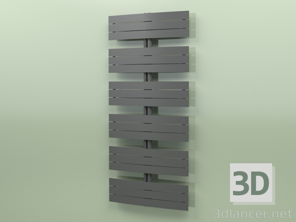 3d model Heated towel rail - Apolima (1730 x 800, RAL - 9005) - preview