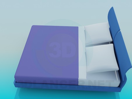 3d модель Кровать – превью 3d модель Кровать – превью