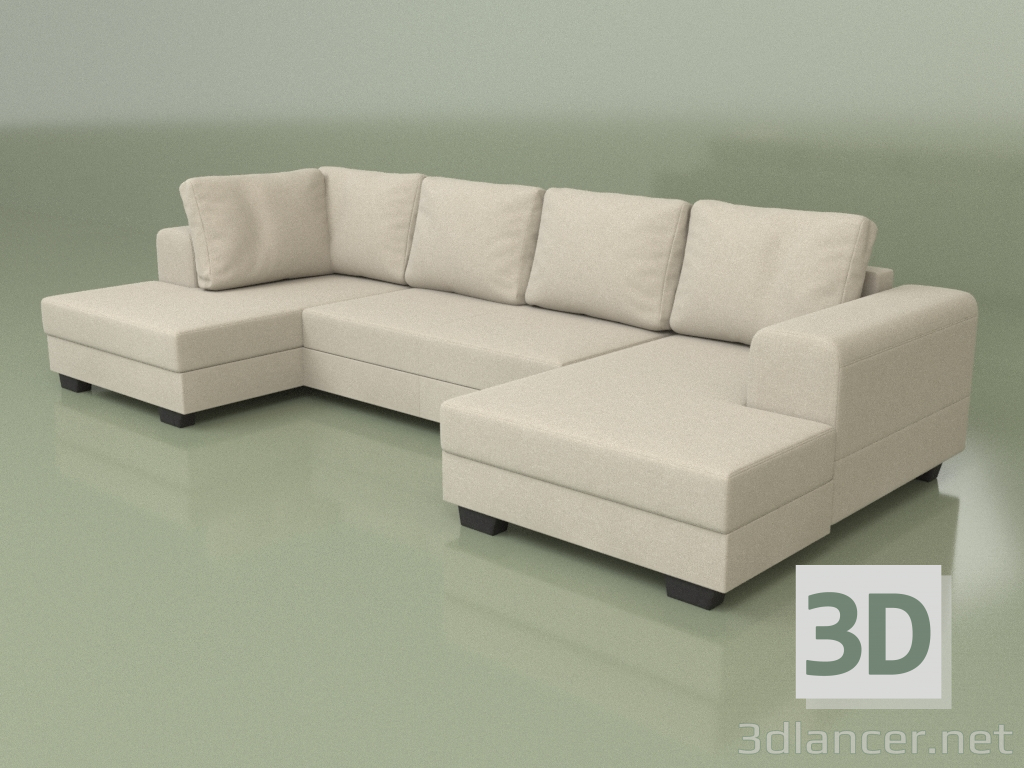 3D modeli Dallas kanepe - önizleme