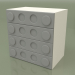 3d model Chest of drawers (Gray) - preview