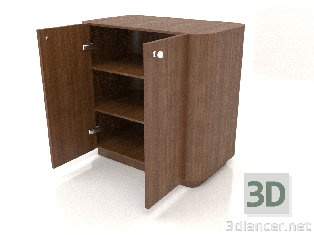 3d model Mueble TM 031 (abierto) (660x400x650, madera marrón claro) - vista previa