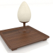 modello 3D Lampada da tavolo Alberi di Toscana (quadrato Cipressi) - anteprima