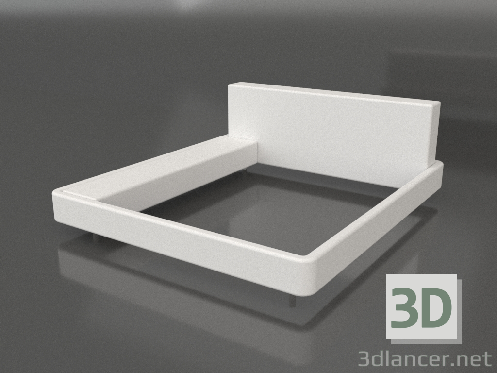 3D modeli Çift kişilik yatak Lake L - önizleme