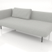 3d model Sofa module end 190 left (option 2) - preview