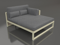 XL modular sofa, section 2 right, high back (Gold)