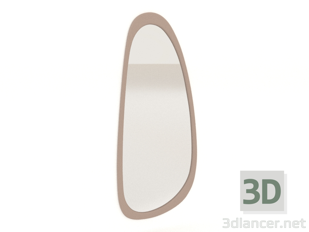 modello 3D Specchio da parete ASYM (beige) - anteprima modello 3D Specchio da parete ASYM (beige) - anteprima